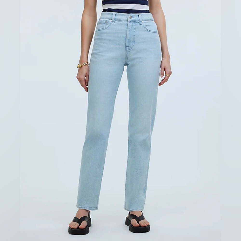 Madewell The Tall '90s Straight Jean In Ward Wash Size 31T NWT - Picture 1 of 11